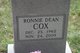  Ronnie Dean Cox