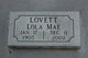  Lola Mae <I>Bell</I> Lovett