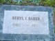  Beryl Ione <I>Benefiel</I> Baker