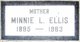  Minnie Lee <I>Roberts</I> Ellis