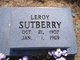  Leroy “"Lee"” Sutberry