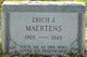  Erich Johannes Maertens