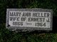  Mary Anne <I>Wolfe</I> Heller