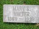  Mary Richardson “Mollie” <I>Chrimes</I> Walter