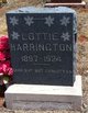  Mary Charolet "Lottie" <I>French</I> Harrington