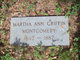  Martha Ann <I>Griffin</I> Montgomery
