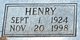 Henry Crawford “Red” Harrington Jr.