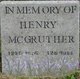  Henry John McGruther
