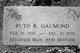  Ruth R. <I>Rennick</I> Gaumond