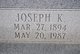  Joseph K Harper