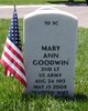 2LT Mary Ann Goodwin
