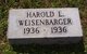  Harold Leon Weisenbarger