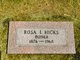  Rosa Isabelle <I>Eberhart</I> Hicks