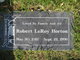  Robert LeRoy “Bob” Horton