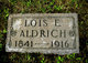  Lois Elizabeth <I>Wilcox</I> Aldrich