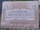  Rosemary <I>Shaffer</I> Wannemacher