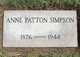  Anne <I>Patton</I> Simpson