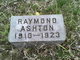  Raymond Ashton