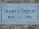  Sarah F <I>Rutledge</I> Varnon