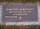  Dorothy Maude <I>Sick</I> Bennett