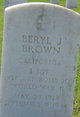 SSGT Beryl Joseph Brown