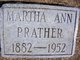  Martha Ann <I>Bulla</I> Prather