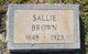  Sarah N. “Sallie” Brown