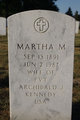  Martha M Kennedy
