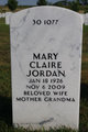  Mary Claire <I>Moonan</I> Jordan