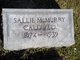  Sallie Applewhite <I>McMurry</I> Caldwell