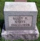  Mary R <I>Connelly</I> White