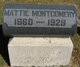  Martha “Mattie” <I>Craven</I> Montgomery
