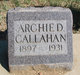 Archie D Callahan Photo