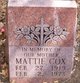  Mattie Cox