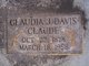  Claudia <I>Jones</I> Davis