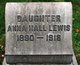  Anna Belle <I>hall</I> Lewis
