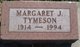  Margaret Jane <I>Timme</I> Tymeson