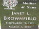  Janet <I>Andrick</I> Brownfield