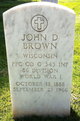 PFC John Danford Brown