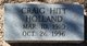Craig Hitt Holland Photo