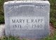  Mary Elizabeth <I>Parrott</I> Rapp