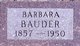  Barbara <I>Karch</I> Bauder