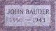  John Bauder