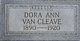  Dora Ann <I>Hoover</I> Van Cleave