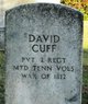 Pvt David Cuff
