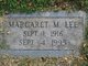  Margaret Mary <I>Mattingly</I> Lee