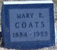  Mary Elizabeth <I>Dillingham</I> Coats Bagle