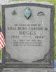 SSGT Ruby Carson Boggs Jr.