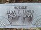  Lydia “Lida” <I>Wasson</I> Irwin