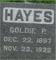  Goldie P <I>Ballard</I> Hayes